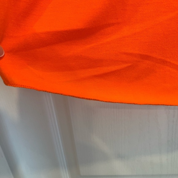Vibrant Orange Polyester Top size medium - Picture 4 of 11